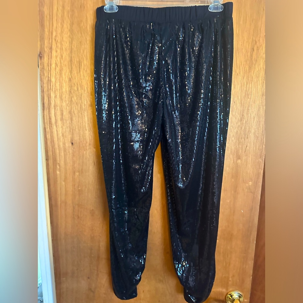 White House black market black sequin pant